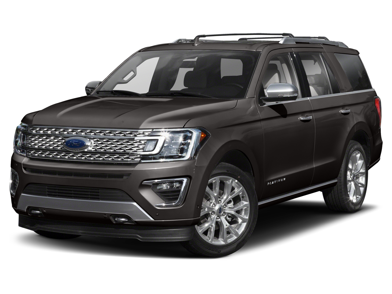 2020 Ford Expedition Platinum in Star White — front three-quarter view