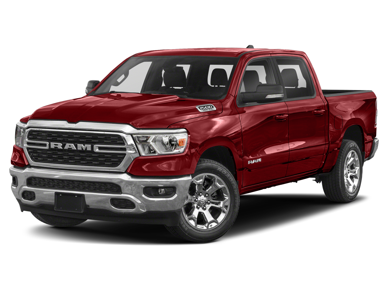 2022 RAM 1500 Big Horn/Lone Star in Granite Crystal — front three-quarter view