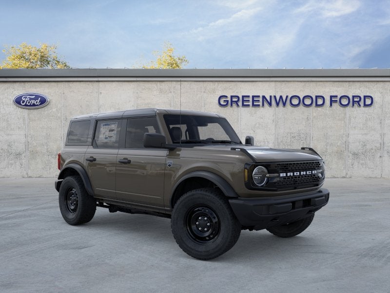 2026 Ford Bronco Big Bend in Marsh Gray — front three-quarter view