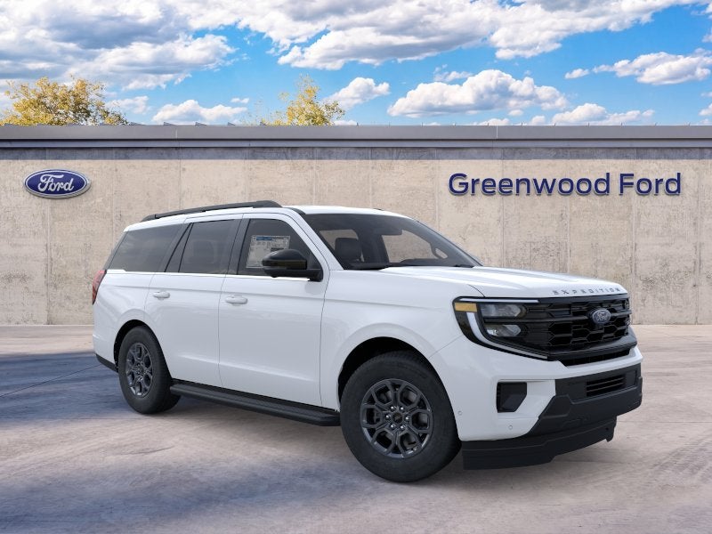 2026 Ford Expedition Active in Oxford White — front three-quarter view