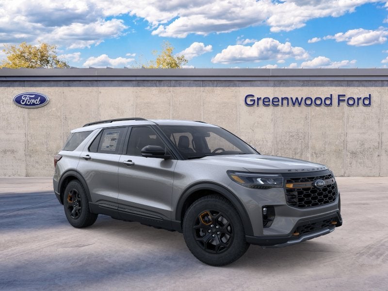 2026 Ford Explorer Tremor in Carbonized Gray Metallic — front three-quarter view