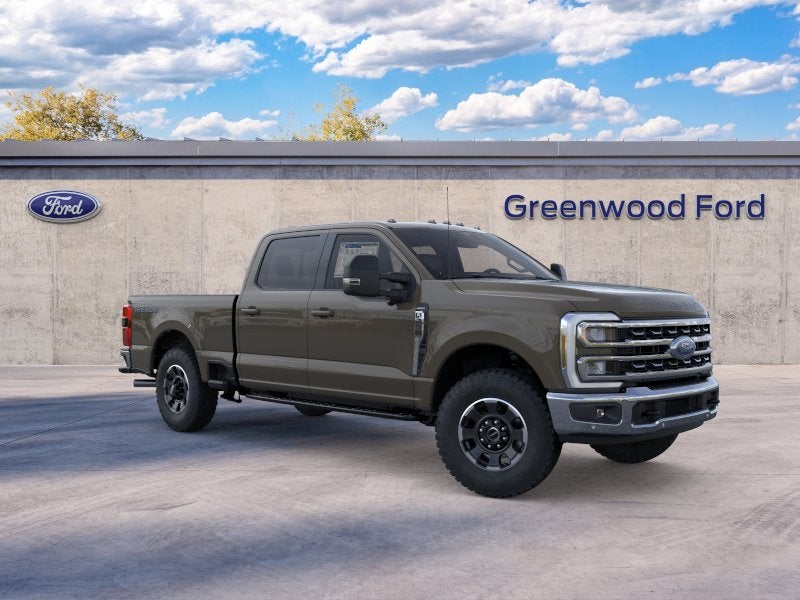 2026 Ford Super Duty F-250 Lariat in Marsh Gray — front three-quarter view