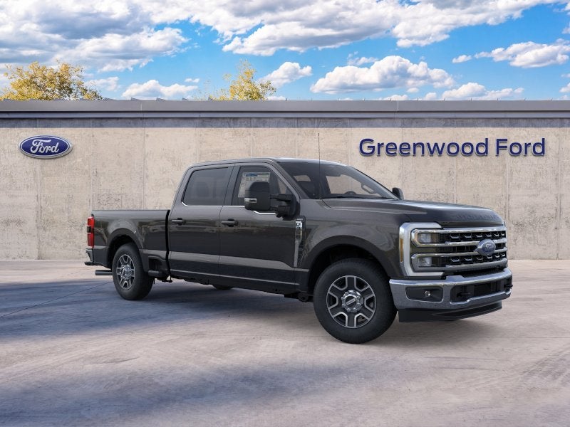 2026 Ford Super Duty F-350 Lariat in Agate Black Metallic — front three-quarter view