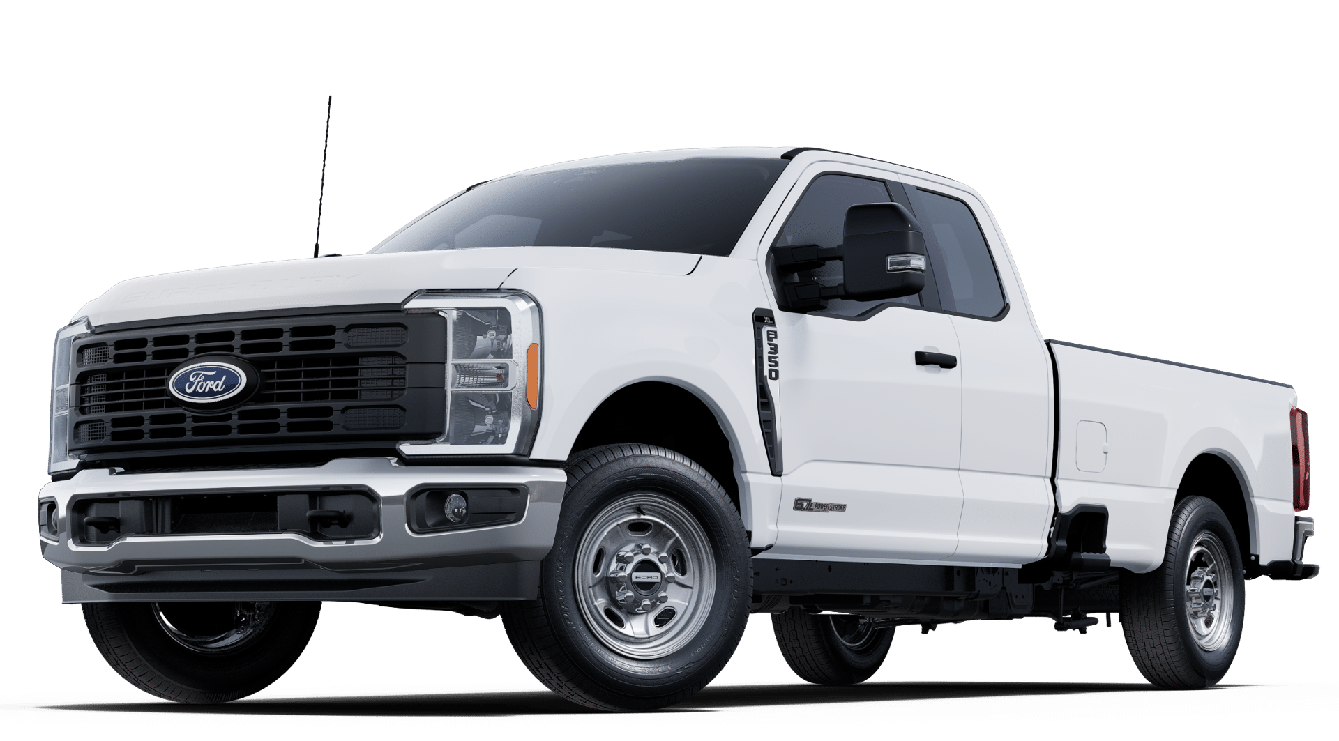 2025 Ford Super Duty F-350 XL in Oxford White — front three-quarter view