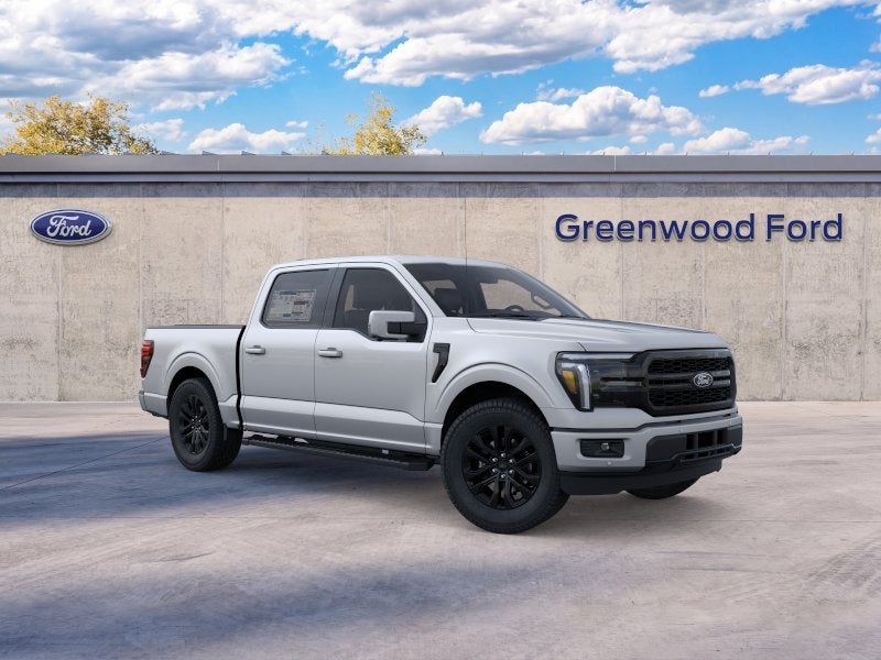 2026 Ford F-150 Lariat in Iconic Silver Metallic — front three-quarter view