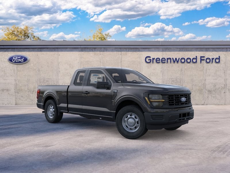 2026 Ford F-150 XL in Agate Black Metallic — front three-quarter view