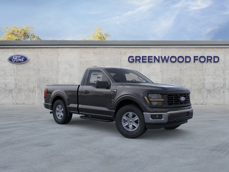 2026 Ford F-150 XL in Agate Black Metallic — front three-quarter view