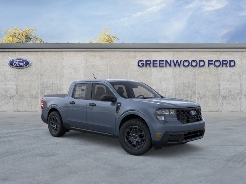 2026 Ford Maverick XLT in Azure Gray Metallic Tri-Coat — front three-quarter view