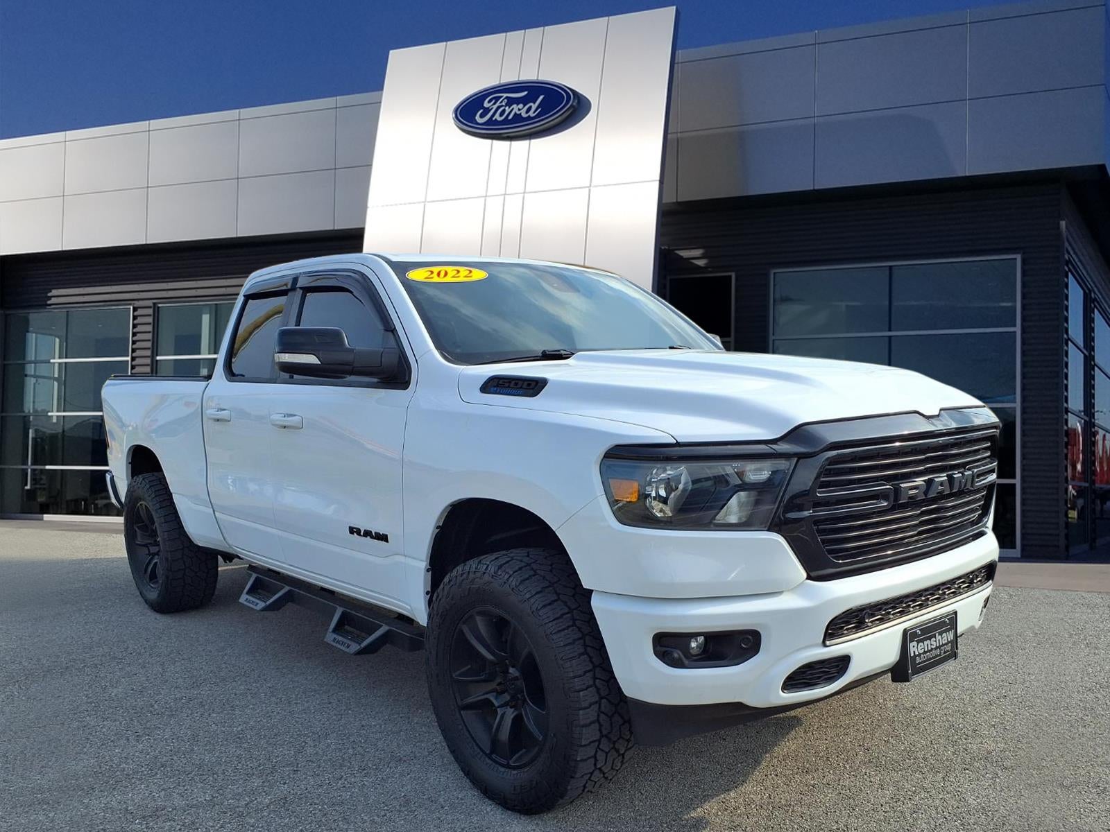 2021 RAM 1500 Big Horn/Lone Star in Bright White Clearcoat — front three-quarter view