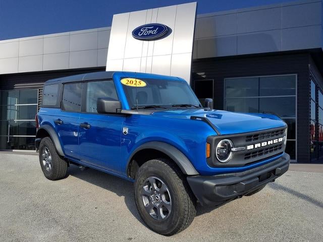 2025 Ford Bronco Big Bend in Velocity Blue — front three-quarter view