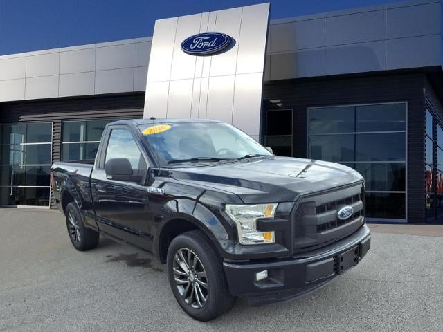 2016 Ford F-150 XL in Shadow Black — front three-quarter view