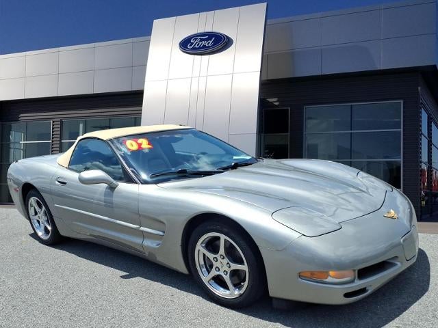 2002 Chevrolet Corvette Base in Light Pewter Metallic — front three-quarter view