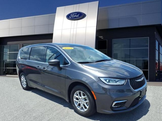 2023 Chrysler Pacifica Touring L in Granite Crystal — front three-quarter view